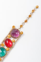 Recess Los Angeles Vintage Rainbow Gemstone Treasure Metal Mesh Belt