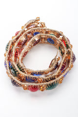 Recess Los Angeles Vintage Rainbow Gemstone Treasure Metal Mesh Candy Crush Belt