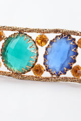 Recess Los Angeles Vintage Rainbow Gemstone Treasure Metal Mesh Belt