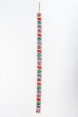 Recess Los Angeles Vintage Rainbow Gemstone Treasure Metal Mesh Belt