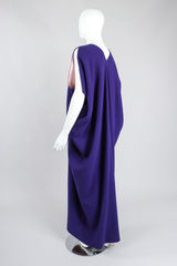 Recess Los Angeles Vintage Mr.Blackwell Draped Sleeveless Kimono Duster Robe