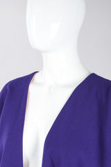 Recess Los Angeles Vintage Mr.Blackwell Draped Sleeveless Kimono Duster Robe