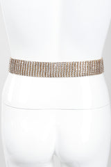 Recess Los Angeles Vintage Crystal Rhinestone Straight Frame Buckle Belt