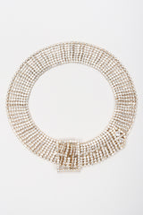 Recess Los Angeles Vintage Crystal Rhinestone Straight Frame Buckle Belt