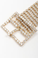 Recess Los Angeles Vintage Crystal Rhinestone Straight Frame Buckle Belt