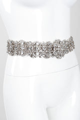 Recess Los Angeles Vintage Crystal Rhinestone Metal Lace Belt