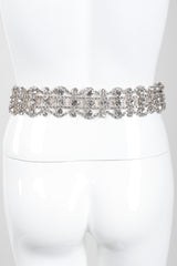 Recess Los Angeles Vintage Crystal Rhinestone Metal Lace Belt