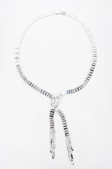 Recess Los Angeles Vintage Crystal Lariat Knot Necklace