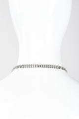 Recess Los Angeles Vintage Crystal Lariat Knot Necklace