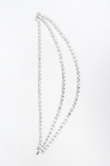 Recess Los Angeles Vintage Triple Strand Rhinestone Crystal Collar Necklace