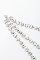 Recess Los Angeles Vintage Triple Strand Rhinestone Crystal Collar Necklace