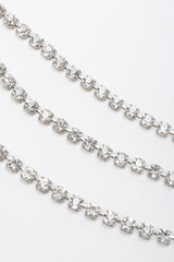 Recess Los Angeles Vintage Triple Strand Rhinestone Crystal Collar Necklace