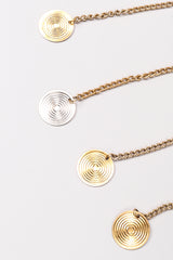 Recess Los Angeles Vintage Metallic Lamé Medallion Caftan Poncho Tunic