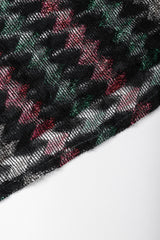 Recess Los Angeles Vintage Metallic Lamé Medallion Caftan Poncho Tunic