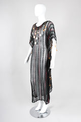 Recess Los Angeles Vintage Metallic Lamé Medallion Gucci Caftan Poncho Tunic