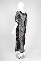 Recess Los Angeles Vintage Metallic Lamé Medallion Gucci Caftan Poncho Tunic