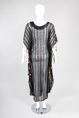 Recess Los Angeles Vintage Metallic Lamé Medallion Gucci Caftan Poncho Tunic