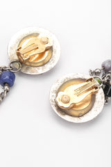 Recess Los Angeles Vintage Artisan XL Extreme Beaded Clay Fringe Shoulder Duster Drop Earring