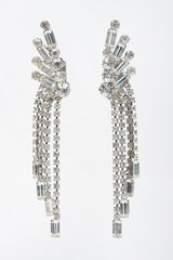 Recess Los Angeles Vintage Crystal Rhinestone Waterfall Ear Cuff Climber Earrings