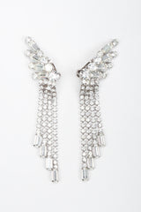 Recess Los Angeles Vintage Crystal Rhinestone Waterfall Ear Cuff Climber Earrings