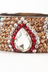 Recess Los Angeles Vintage Crystal Rhinestone Flame Indian Paisley Gucci Bangle