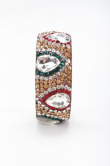 Recess Los Angeles Vintage Crystal Rhinestone Flame Indian Paisley Gucci Bangle