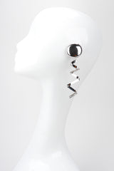 Recess Los Angeles Vintage Silver Balloon Confetti Drop Earrings