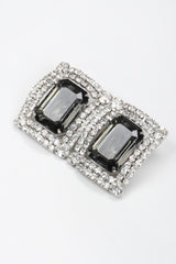 Recess Los Angeles Vintage Old Hollywood Smoky Quartz Crystal Earrings