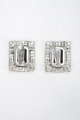 Recess Los Angeles Vintage Old Hollywood Smoky Quartz Crystal Earrings