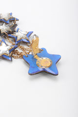 Recess Los Angeles Vintage Unsigned Milky Way Star Chandelier Clip Earrings