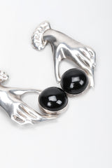 Recess Los Angeles Vintage Sterling Silver Meta Hands Earrings