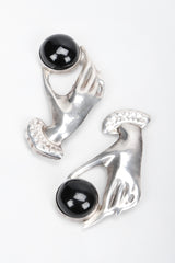 Recess Los Angeles Vintage Sterling Silver Meta Hands Earrings
