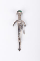 Recess Los Angeles Vintage Unsigned Sterling Silver Mexico Swashbuckling Sword Pin Brooch