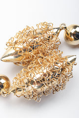 Recess Los Angeles Vintage Gold Wire Wrap Shell Drop Earrings