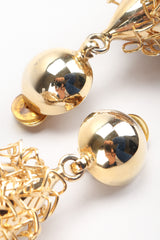 Recess Los Angeles Vintage Gold Quenelle Wire Wrap Egg Drop Earrings