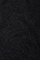 Recess Los Angeles Vintage Beaded Stars Backless Fringe Gown