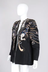 Recess Los Angeles Vintage Crystal Embroidered Embellished Phoenix Rockstar Jacket
