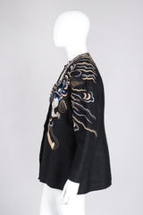 Recess Los Angeles Vintage Crystal Embroidered Embellished Phoenix Rockstar Jacket