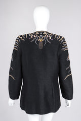 Recess Los Angeles Vintage Crystal Embroidered Embellished Phoenix Rockstar Jacket