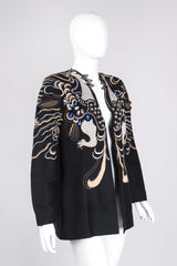Recess Los Angeles Vintage Crystal Embroidered Embellished Phoenix Rockstar Jacket