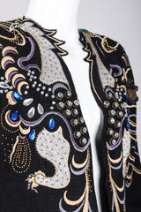 Recess Los Angeles Vintage Crystal Embroidered Embellished Phoenix Rockstar Jacket