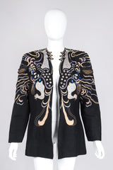Recess Los Angeles Vintage Crystal Embroidered Embellished Phoenix Rockstar Jacket