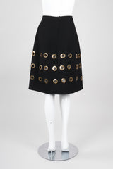 Recess Los Angeles Vintage Wool Gold Grommet Circle Hardware Skirt