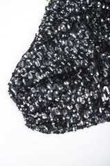 Recess Designer Consignment Vintage Sheer Sequin Ostrich Feather Batwing Jacket Los Angeles Resale