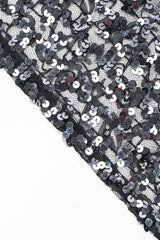 Recess Designer Consignment Vintage Sheer Sequin Ostrich Feather Batwing Jacket Los Angeles Resale