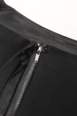 Recess Los Angeles Designer Consignment Vintage Ostrich Feather Silk Trapeze Swing Dress