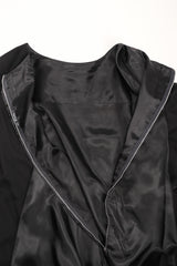 Recess Los Angeles Designer Consignment Vintage Ostrich Feather Silk Trapeze Swing Dress