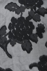 Recess Los Angeles Vintage Sheer Velvet Lamé Burnout Tank Dress