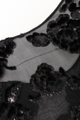 Recess Los Angeles Vintage Sheer Velvet Lamé Burnout Tank Dress