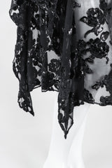 Recess Los Angeles Vintage Sheer Velvet Lamé Burnout Tank Dress